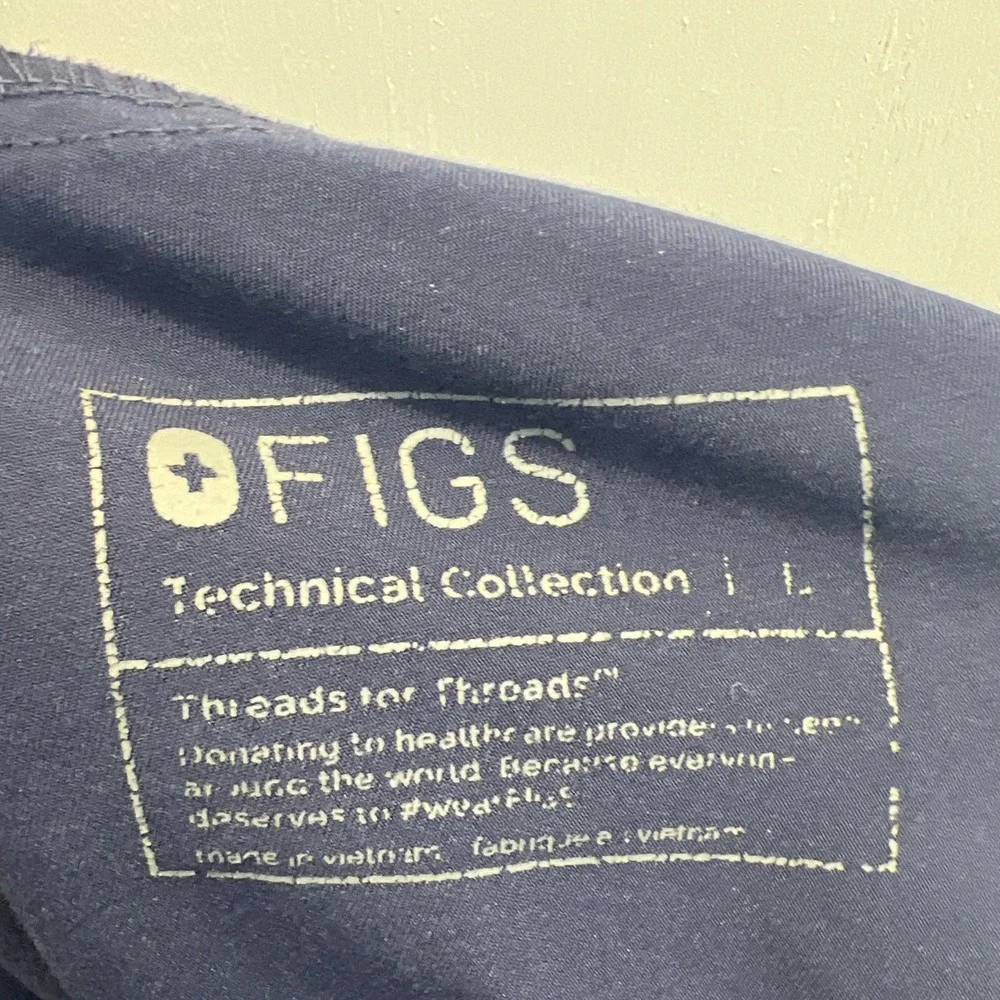 Figs‎ Unisex Kade Cargo Scrub Pants Large Royal Blue Nurse Medical T21004